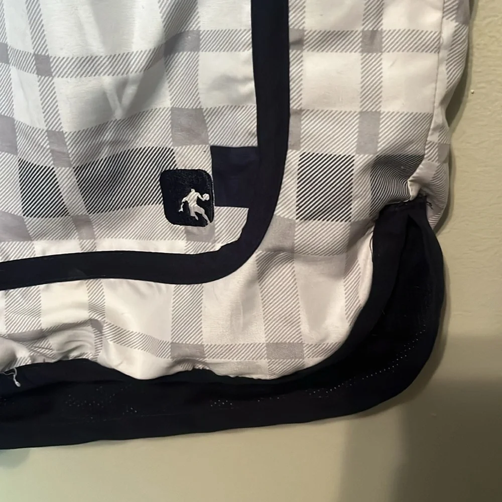 And 1 reversible swimming trunks men’s size small, side pockets, plaid